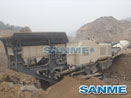 Portable crawler crushing & screening plant